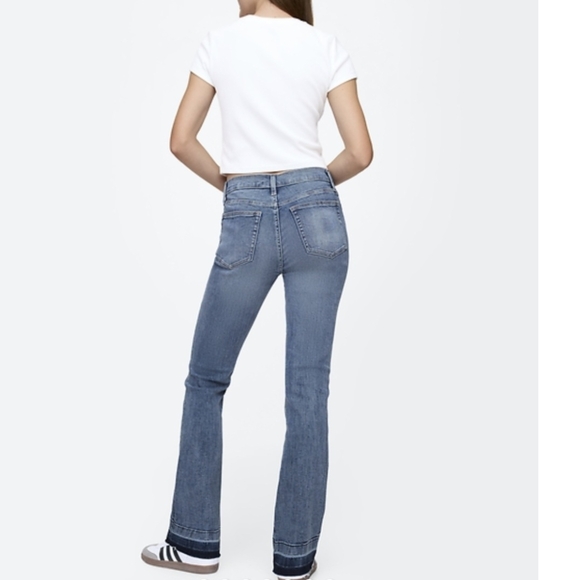 GAP Denim - GAP Women's Denim Blue Baby Boot Cut Jeans New Raw Hem Size 29/ 8R